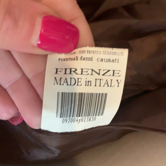 Mitici Anni 60 Fitted Brown Leather Jacket Small - Picture 11 of 15